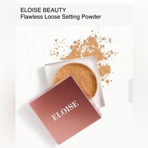 Eloise Beauty Flawless Loose Setting Powder in Deep Caramel. New